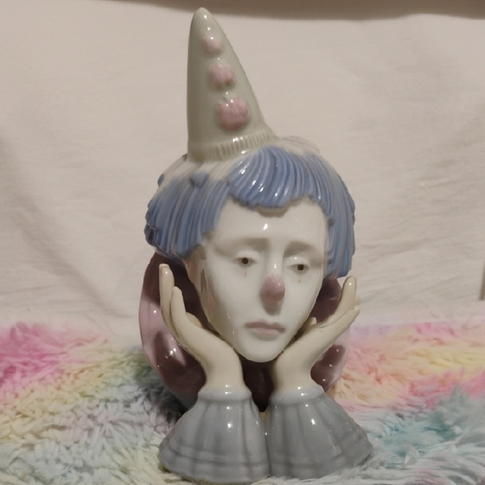 Meico Paul Sebastian Vintage Sad Porcelain Clown Figure